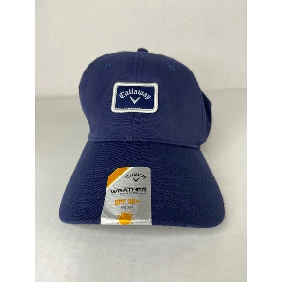 Callaway Weather Series Navy FlexFit Golf Hat S/M UPF 30+ NWT - Picture 16 of 16
